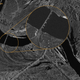 An image created with space radar data shows a temporary bridge constructed by the Russian military.